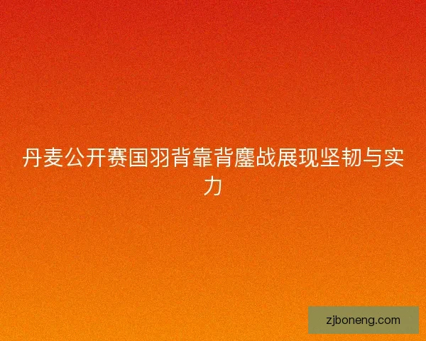 丹麦公开赛国羽背靠背鏖战展现坚韧与实力